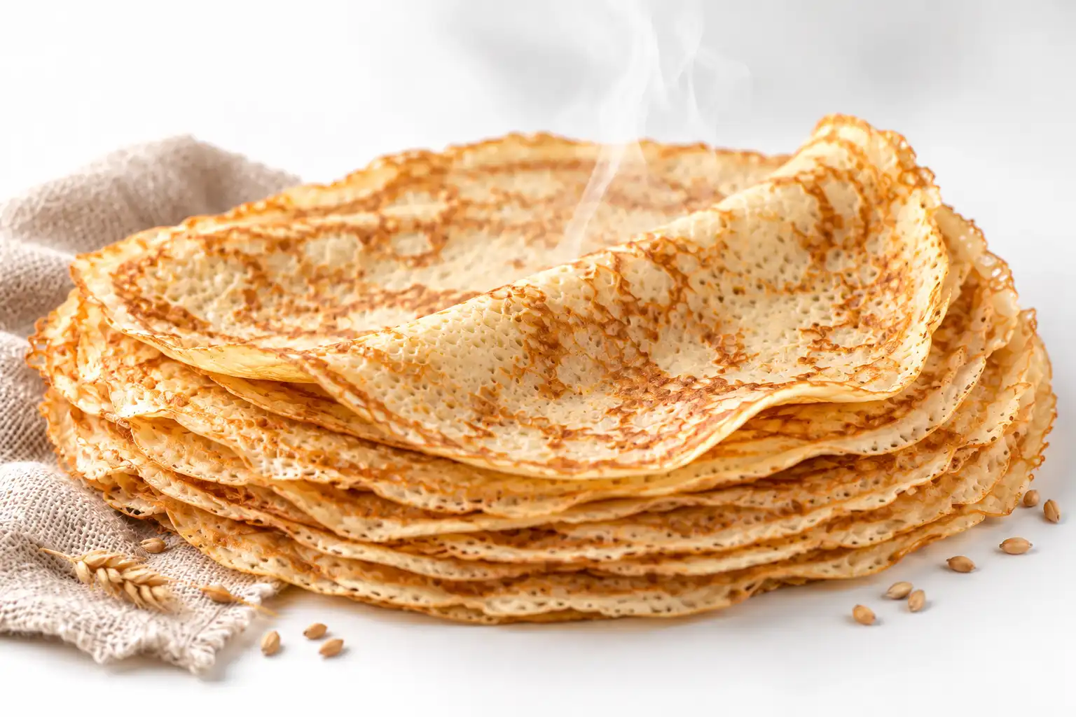 Crêpe cuite sur table